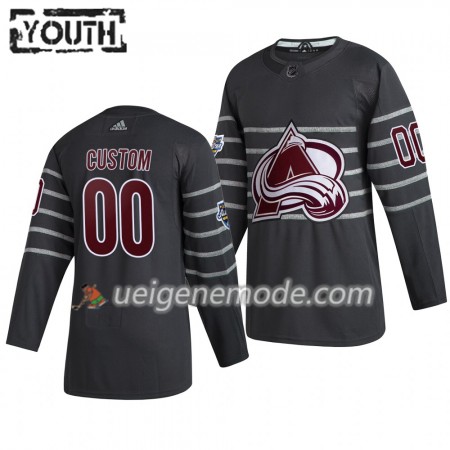 Kinder Colorado Avalanche Trikot Custom Grau Adidas 2020 NHL All-Star Authentic